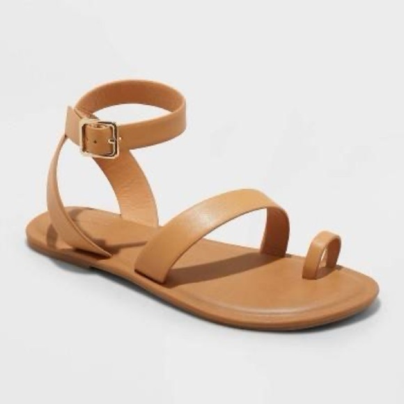 Universal Thread Shoes - Universal Thread Sol Toe Loop Ankle Strap Sandals Various Sizes